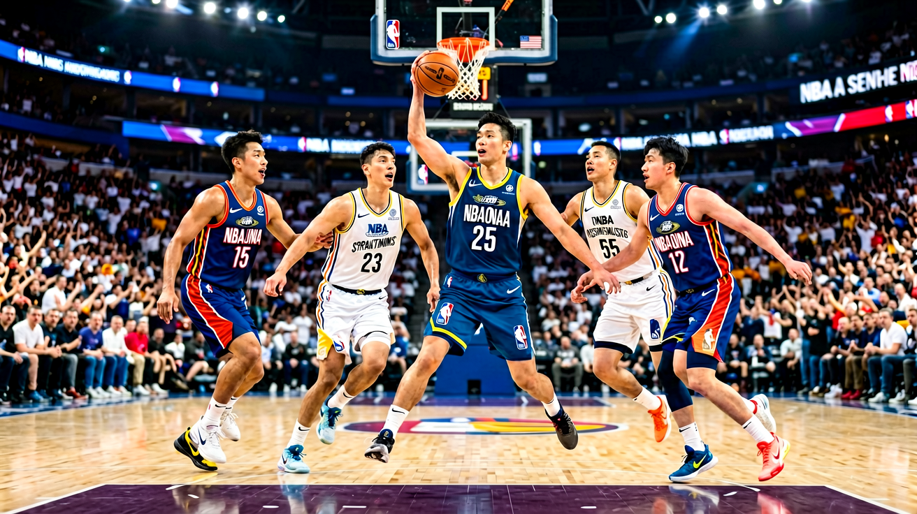 NBA篮球赛事内容，展示职业篮球联赛精彩瞬间与球队动态